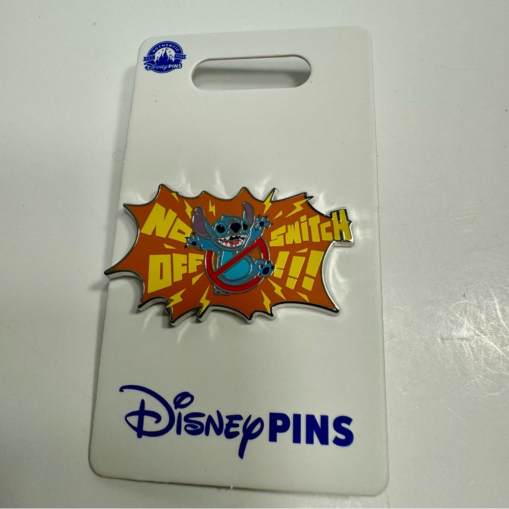 Disney Parks Pin Lilo & Stitch "No Off Switch!" Stitch Trading Pin